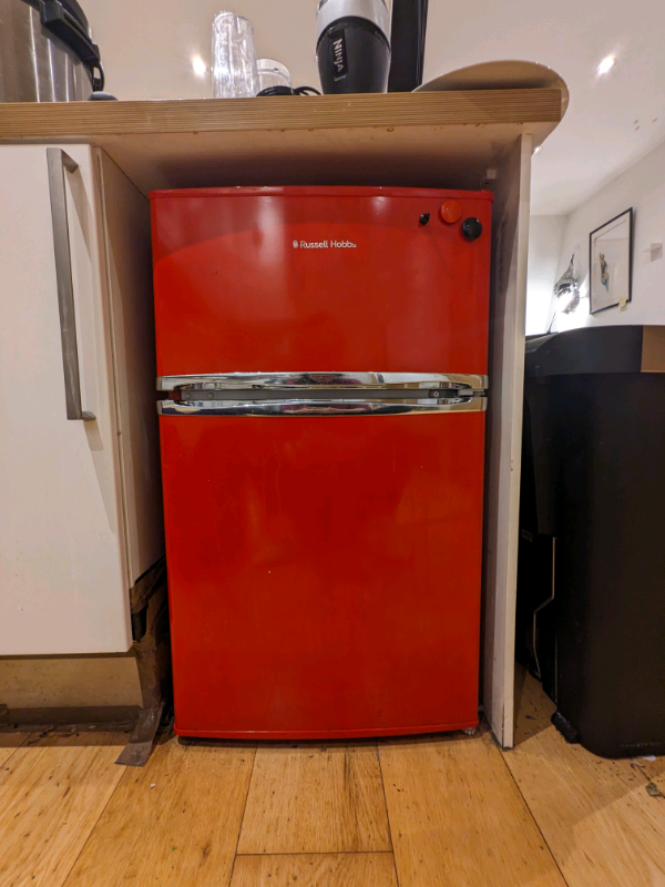 russell hobbs fridge freezer red